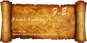Focht Evelin névjegykártya